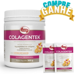 Compre Colagentek Colgeno Hidrolisado (300g) - Vitafor e Ganhe 2 Sachs