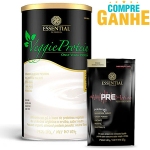 Veggie Protein - Proteína 100% Vegetal - Neutro - Essential - 405g (Compre e Ganhe) + 1 Sachê de Pre-Action Veggie Protein - Proteína 100% Vegetal - Neutro - Essential - 405g (Compre e Ganhe) + 1 Sachê de Pre-Action