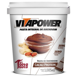 Pasta de Amendoim Integral Cacau Protein (1kg) - VitaPower
