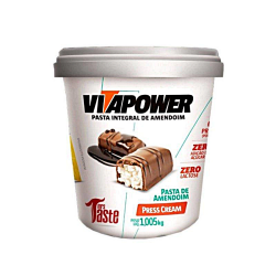 Pasta de Amendoim Integral Press Cream (1kg) - VitaPower