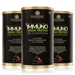 Kit 3unid Immuno Veggie Protein Sabor Chocolate (512g) - Essential