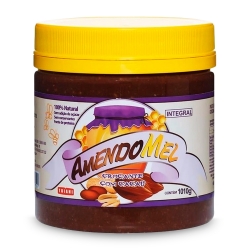 Pasta de Amendoim Integram Sabor Crocante com Cacau (1010g) - AmendoMel