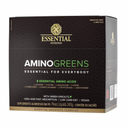 Amino Greens (Caixa c/ 30 sachs de 8g cada) - Essential Nutrition