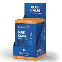 Blue Calm Sabor Limo, Camomila, Maracuj e Spirulina Azul (Cx com 20 Sachs de 5g) - Pura Vida