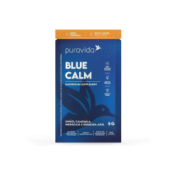 Blue Calm Sabor Limo, Camomila, Maracuj e Spirulina Azul (1 Sach de 5g) - Pura Vida