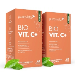 Kit 2unid Bio Vit C+ Vitamina C Lipossomal (60 caps) - Pura Vida