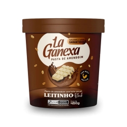 Pasta de Amendoim Integral Gourmet Sabor Leitinho Black (450g) - La Ganexa