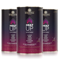 Kit 3unid  HEAT UP sabor Rom (Lata c/ 20 unidades de 7g) - Essential Nutrition