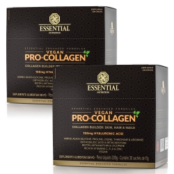 Kit 2unid Vegan Pro-Collagen Box sabor Laranja com Cenoura (30 Sachs de 11g) - Essential