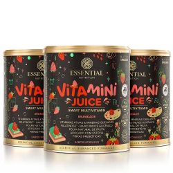 Kit 3unid Vitamini Juice Sabor Morango (280g) - Essential Nutrition