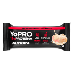Yopro Sabor Morango com Chocolate Branco (55g) - Nutrata