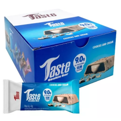 Taste Cookie Bar Sabor Cookies and Cream (Cx c/ 12unid 45g) - Mrs Taste