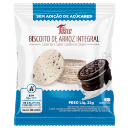 Biscoito de Arroz Sabor Cookies and Cream (1 Unidades de 22g) - Mrs Tate