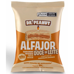 Alfajor Sabor Doce de Leite c/ Chocolate Branco (55g) - Dr. Peanut