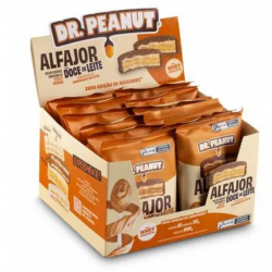 Alfajor Sabor Doce de Leite c/ Chocolate ao Leite (Cx com 12 unidades de 55g) - Dr. Peanut
