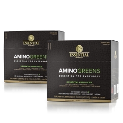 Kit 2unid Amino Greens (Caixa C/ 30 Sachs De 8g Cada) - Essential Nutrition