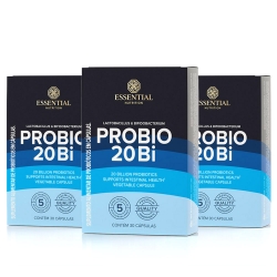 Kit 3unid Probio 20Bi (30 caps) - Essential Nutrition