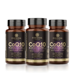 Kit 3 un CoQ-10 + mega 3 + Natural Vit E (120 Cpsulas) - Essential