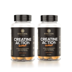 Kit 2un Creatine Action Sabor Laranja (60 Gomas) - Essential Nutrition