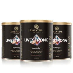 Kit 3un Livestrong Sabor Chocolate (237g) - Essential Nutrition