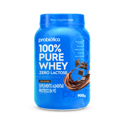 100% Pure Whey Zero Lactose Sabor Chocolate (900g) - Probitica