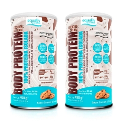 Kit 2uni Body Protein Sabor Cookies & Cream (450g) - Equaliv