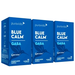 Kit 3uni Blue Calm Gaba (30caps softgel) - Pura Vida