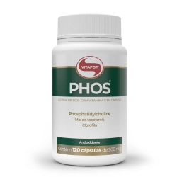 Phos Lecitina De Soja (120 Cpsulas de 500mg) - Vitafor