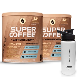 Compre 2un SuperCoffee (220g) - Caffeine Army e Ganhe Garrafa