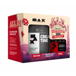 Promopack Las Vegas Creatina (500g) + Pr-treino Hrus (150g) - Max Titanium