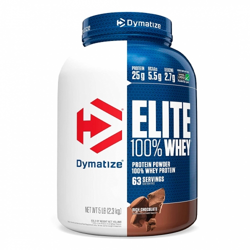 Elite 100% Whey Protein Sabor Rich Chocolate (2,3kg) - Dymatize