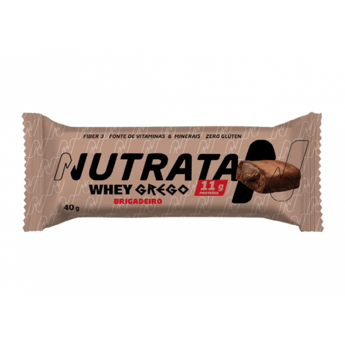 Whey Grego Bar Sabor Brigadeiro (1 unidade de 40g) - Nutrata