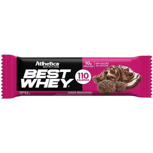 Best whey Bar Sabor Brigadeiro (1 Unidade de 32g) - Atlhetica Nutrition