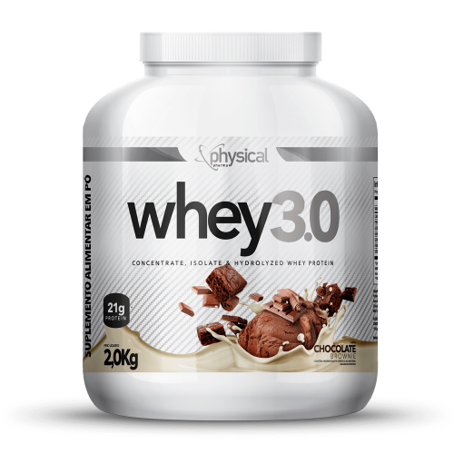 Whey 3.0 Sabor Chocolate Brownie (2Kg) - Physical Pharma