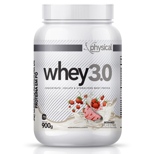 Whey 3.0 Sabor Morango Silvestre (900g) - Physical Pharma