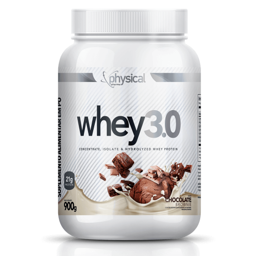 Whey 3.0 Sabor Chocolate Brownie (900g) - Physical Pharma