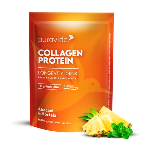 Collagen Protein (450g) Abacaxi c/ Hortelã - Pura Vida