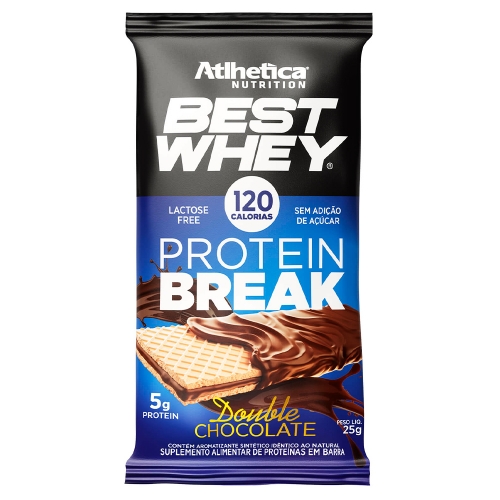 Best Whey Protein Break sabor Double Chocolate (1 unidade de 25g) - Atlhetica Nutrition