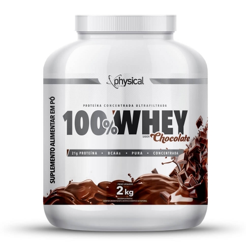 100% Whey Sabor Chocolate (2kg) - Physical Pharma