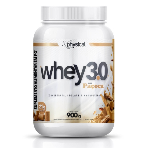 Whey 3.0 Sabor Paçoca (900g) - Physical Pharma