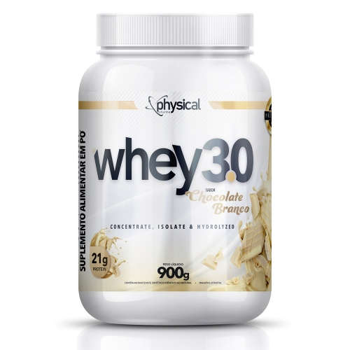 Whey 3.0 Sabor Chocolate Branco (900g) - Physical Pharma