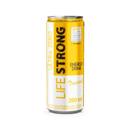 Energético Ultra Zero sabor Tropical (269Ml)  Life Strong