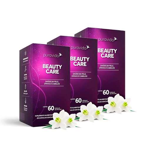 Kit 3 Unidades Beauty Care (60 Cpsulas) - Pura Vida