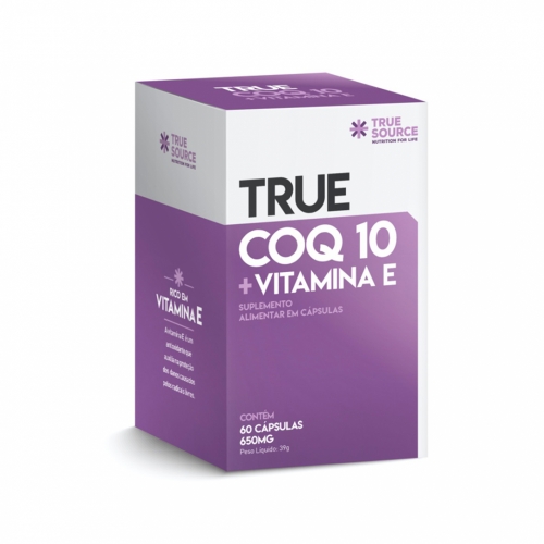 True Coq10 + Vitamina E (60 Cpsulas)  True Source