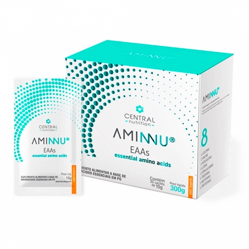 Aminnu Sabor Tangerina (30 Sachês de 10g) - Central Nutrition