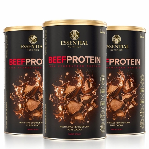 Kit 3unid Beef Protein Cacao (480g) - Essential