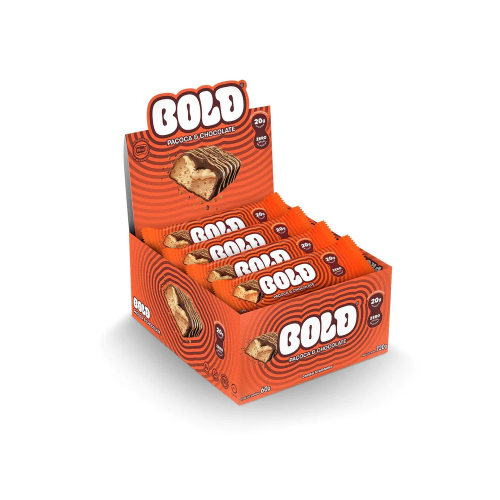 Bold Bar Sabor Paçoca e Chocolate  (Caixa 12 Unidades de 60g) - Bold S