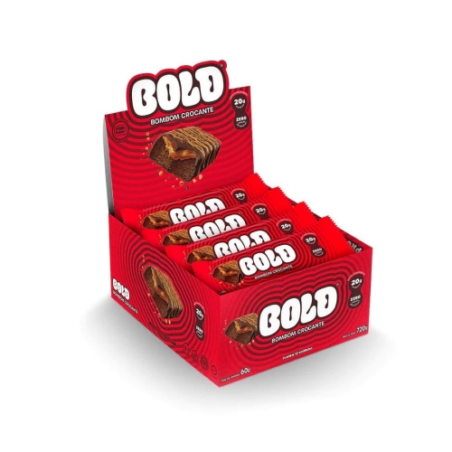Bold Bar Sabor Bombom Crocante (Caixa 12 Unidades de 60g) - Bold Snack
