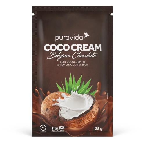 Coco Cream Sabor Chocolate belga (1 Sachê de 25g) - Pura Vida