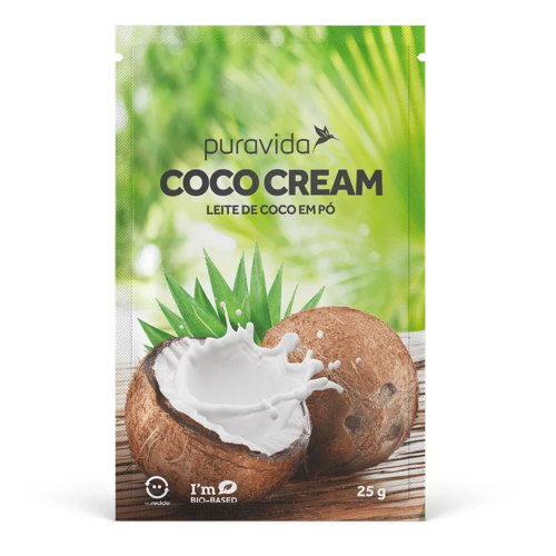 Coco Cream Sabor Leite de Coco (1 cx com 10 sachês de 25g) - Pura Vida